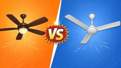 why ceiling fans in india have 3 blades but america and europe have 5 blades