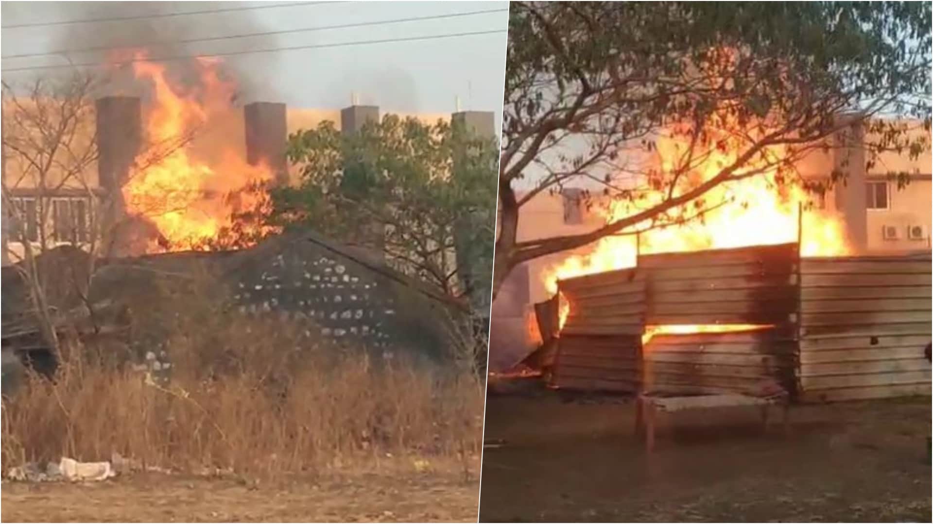 आग की दो घटनाओं से मचा हड़कंप