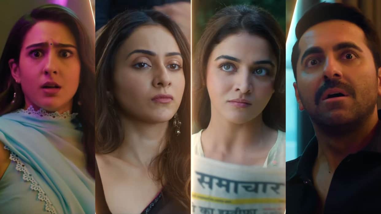 Pati Patni Aur Woh Do X review ayushmann khurrana sara ali khan rakul wamiqa quirky comedy gets mixed verdict