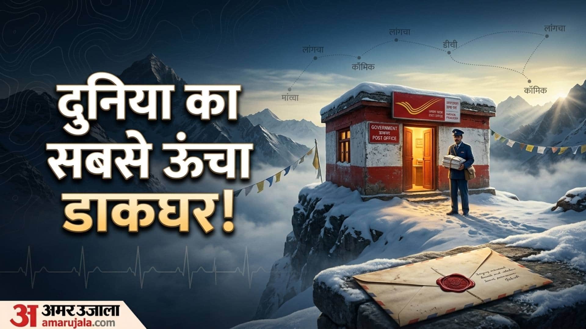 Worlds highest post office know how does mail reach there ajab gajab news