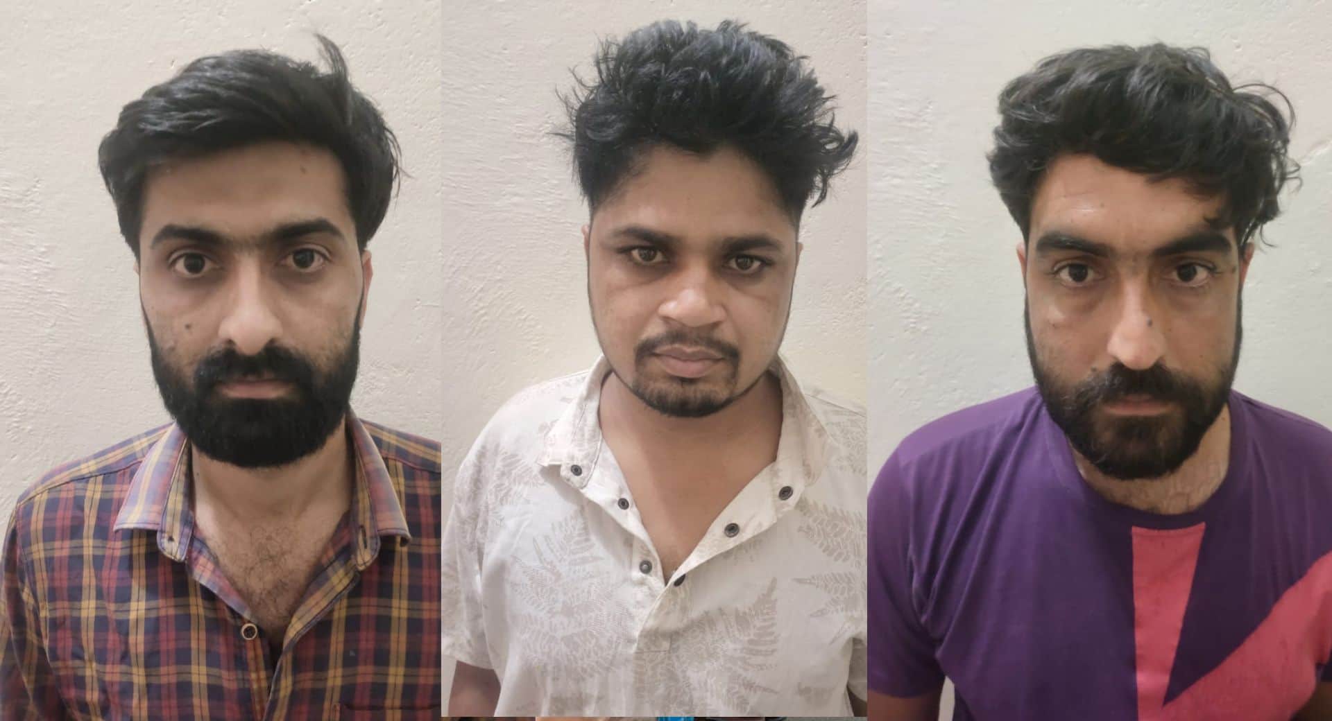 पुलिस ने तीनों आरोपियों को गिरफ्तार किया