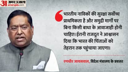 afety of Indian sailors stranded in Hormuz is our top priority, MEA said, adding talks are ongoing with Iran