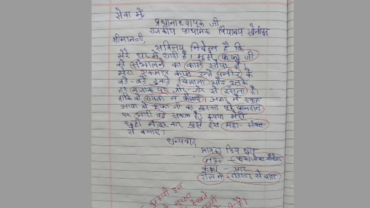 funny leave application for fufa care in family wedding principal granted leave immediately