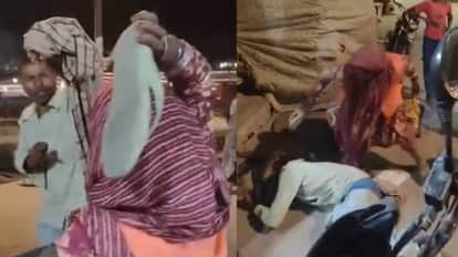 Molestation of Female Sanitation Workers in Ayodhya Youth Beaten with Slippers