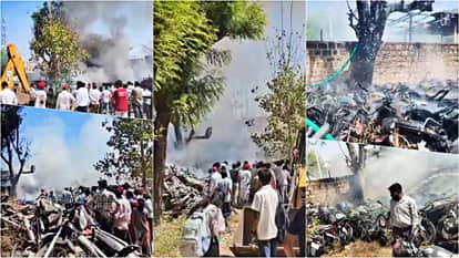 Jalore News: Massive fire in Ahor police station premises, more than 40 seized bikes burnt