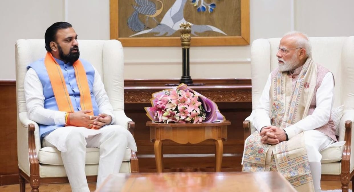 Samrat Choudhary meets PM Modi after becoming Chief Minister