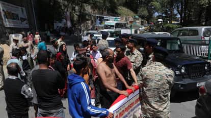 Visually Impaired Association Stages Semi-Nude Protest Outside Secretariat Shimla