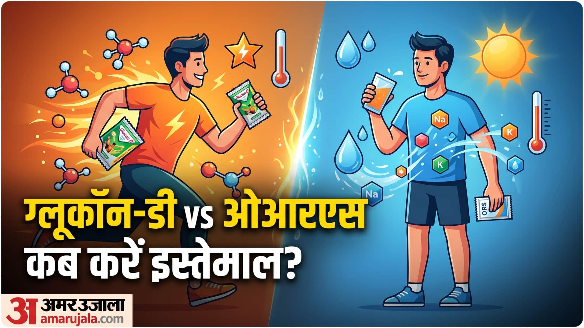 what is glucon d and Oral Rehydration Solution ORS know their use and difference