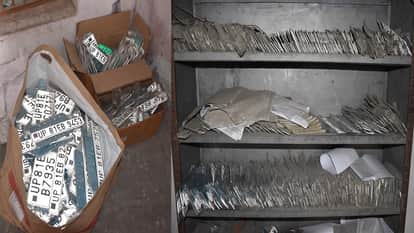 Police stations filled with vehicles without number plates