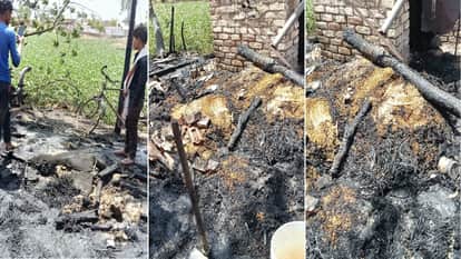 40 houses reduced to ashes in three villages of Dataganj area