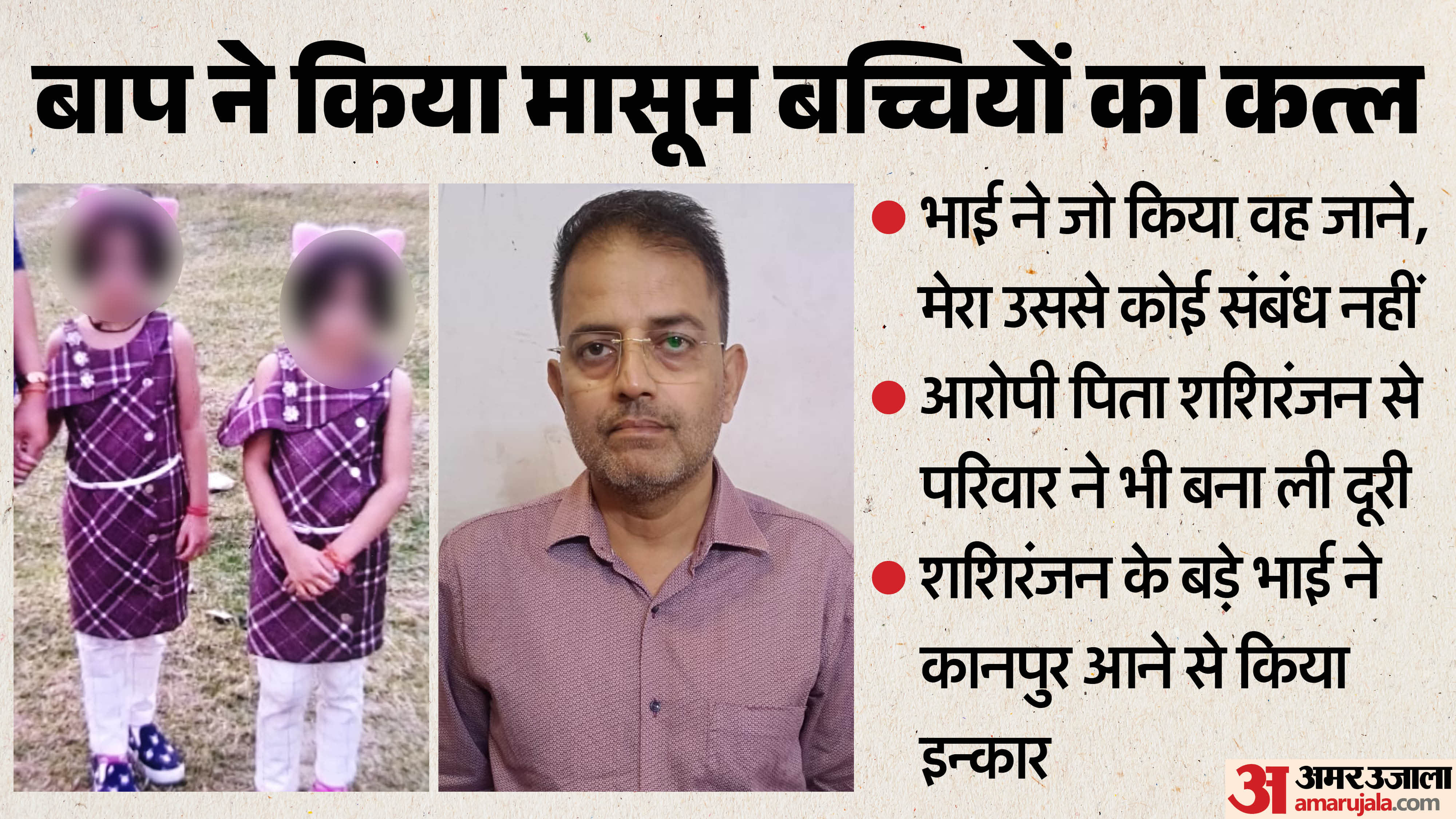 Kanpur Double Murder Accused Father Would Beat Them Even for Talking to Their Mother They Spoke in Secret