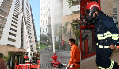 Kanpur Fire on the 9th Floor Smoke in the Basement Fire Robot Proves Its Mettle at Emerald Garden
