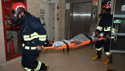 Kanpur Fire on the 9th Floor Smoke in the Basement Fire Robot Proves Its Mettle at Emerald Garden