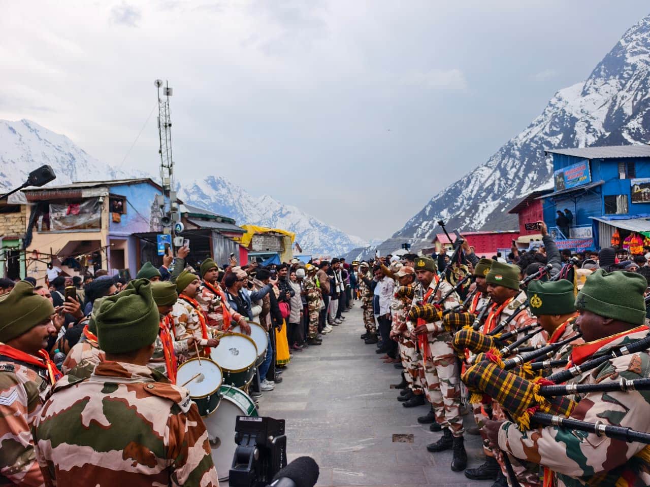Kedarnath Temple Doors Will Open On 22 april  Baba Palanquin Arrives at Kedarnath Huge Crowd Photos