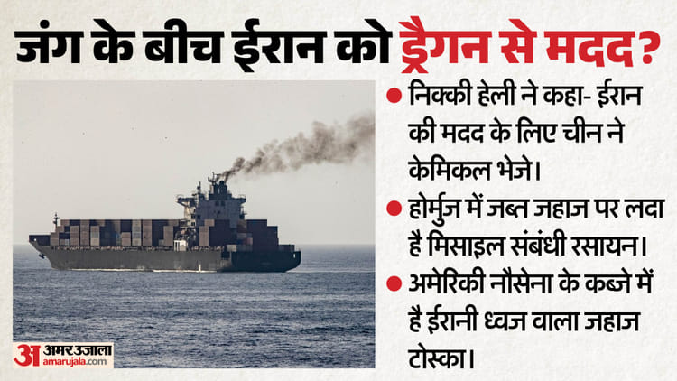 चीन ने ईरान भेजे मिसाइल वाले रसायन?: भारतीय मूल की पूर्व अमेरिकी राजदूत का दावा- कार्गो जहाज पर लदा है केमिकल