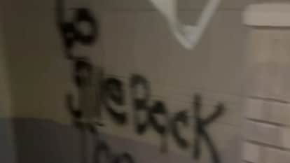 House Cars of Youth from Amritsar Set on Fire in Canada slogans Written on Wall