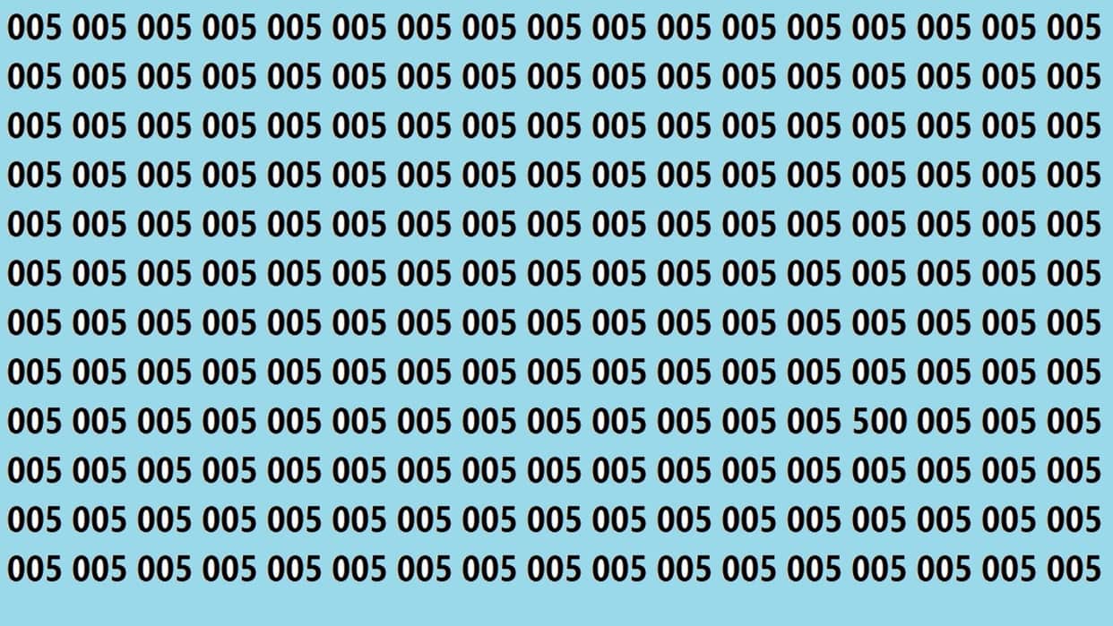 spot the 500 in optical illusion