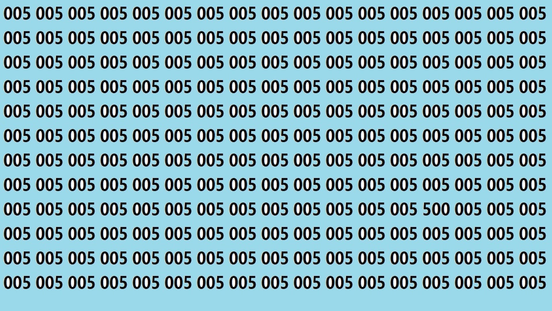 spot the 500 in optical illusion
