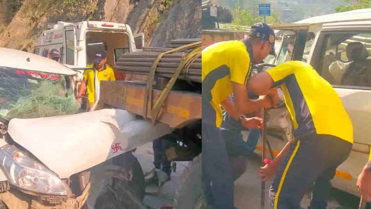Tehri Accident: कौड़ियाला के पास हादसा, सरिये से लदे ट्रक से टकराई कार, महिला की मौके पर मौत, सात लोग घायल