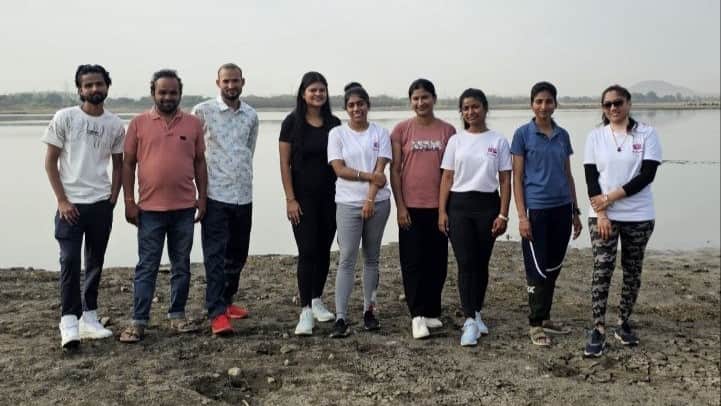 Indore News Nature walk and yoga session at Bilavali Lake to promote wellness