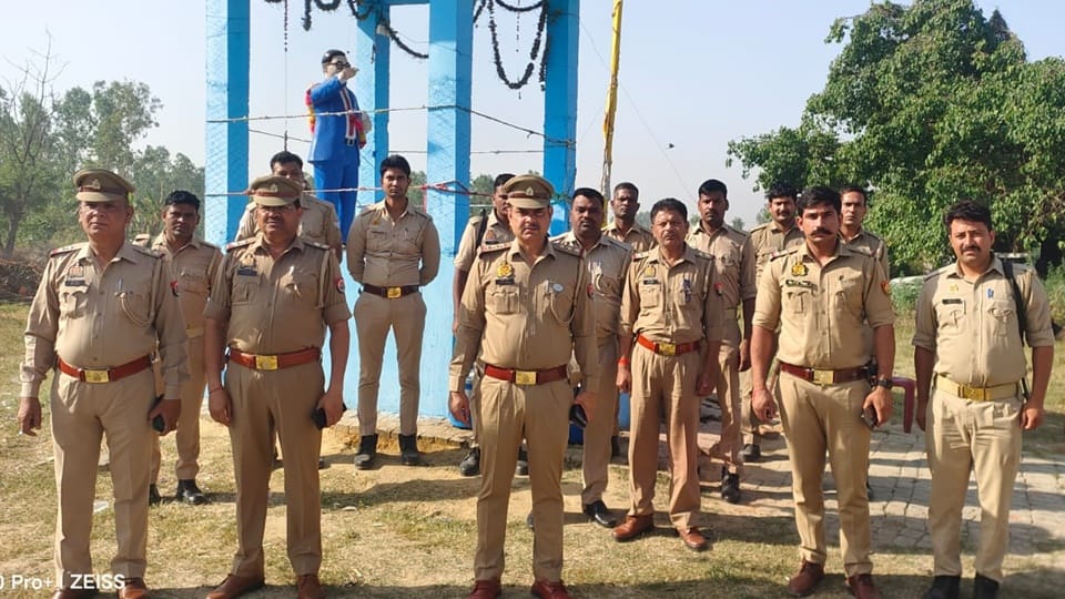 Thakurdwara Unrest: Police Deployed Amidst Tension in Narayanpur Chhanga; Security Tightened at Ambedkar Park