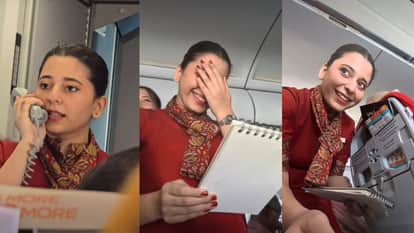 Man sketches portrait of air hostess on flight Her reaction goes viral
