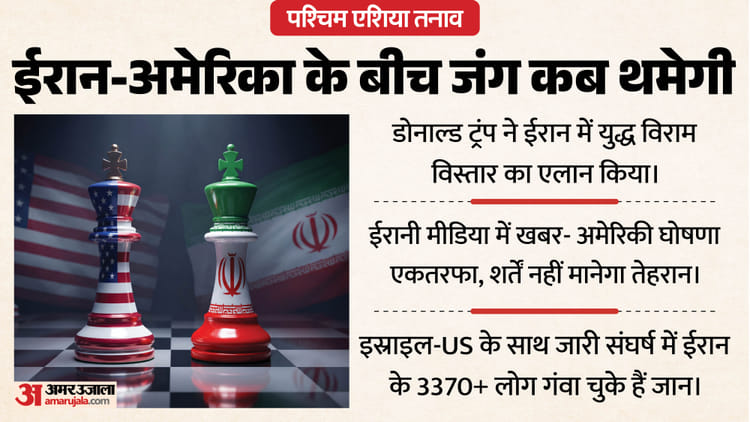 युद्ध विराम विस्तार पर ट्रंप के दावे पर ईरान का जवाब क्या, PAK में शांति वार्ता कहां तक पहुंची?