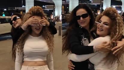 Ameesha Patel And Rakhi Sawant Funny Video Viral Fans burst into laughter