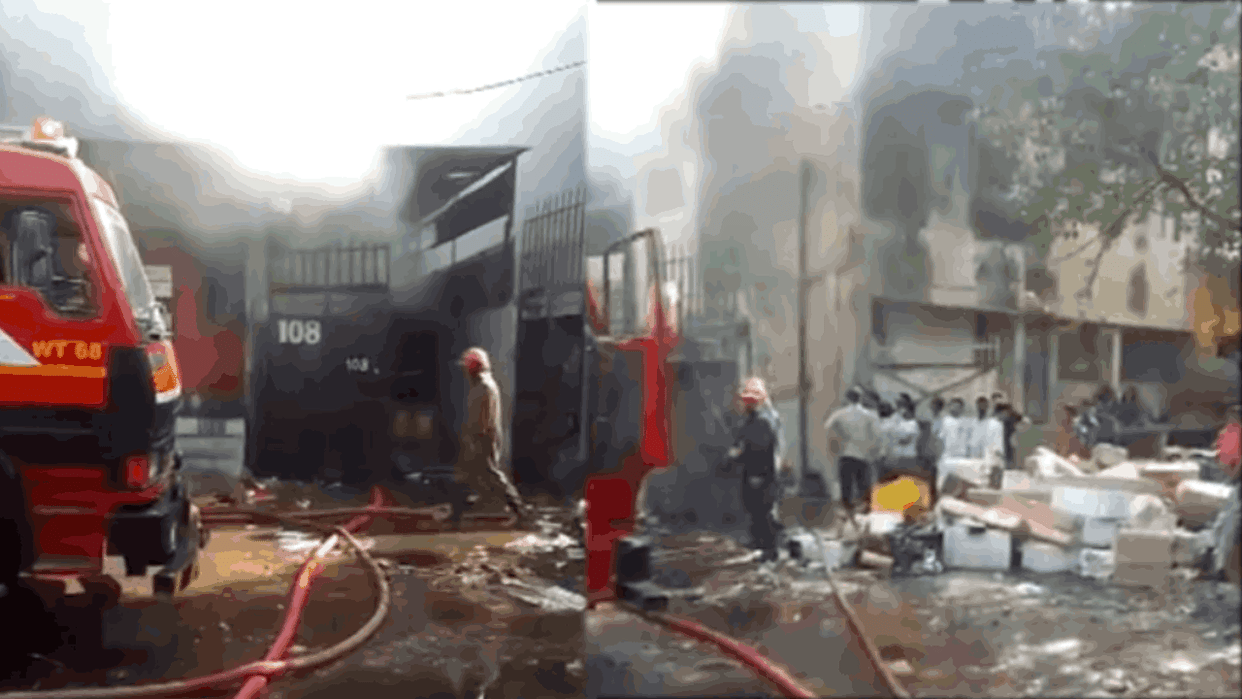 Delhi Fire Massive Blaze at a Punjabi Bagh Factory