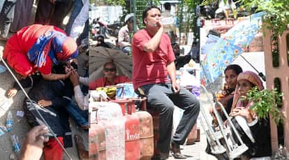 Kanpur Gas Crisis Differently abled man dragged women collapse in another uproar at Bhagwat Gas Agency