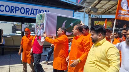 Sena (UBT) takes out coffin march in Jammu to mark one year of Pahalgam attack