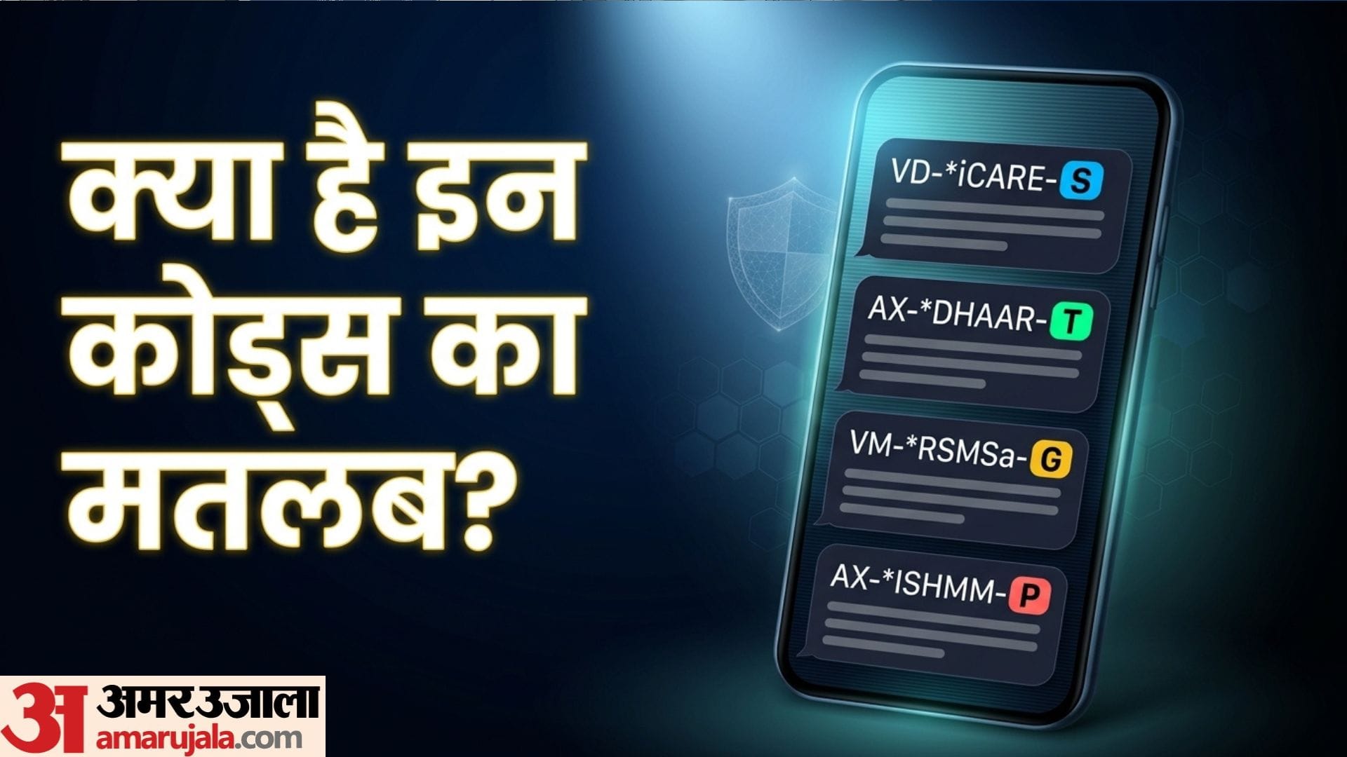 टेक्स्ट मैसेज का कोड पहचानें