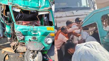 Moradabad: Dumper Collides with Vikram on Thakurdwara Highway; Two Dead