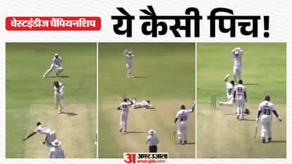 Westindies Championship Jayden Seales bowl made injured Jeremiah Louis umpires abandoned match dangerous pitch