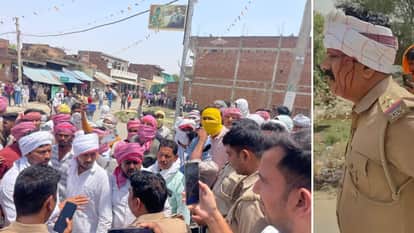 Samajwadi Party Leaders Pelted Stones in UP Stopped at Village Border 8 Injured Two Policemen