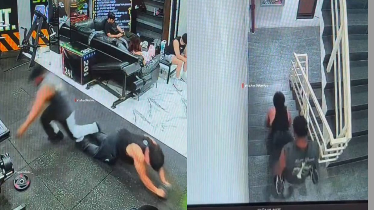 Funny Viral Video A man took funny revenge in the gym