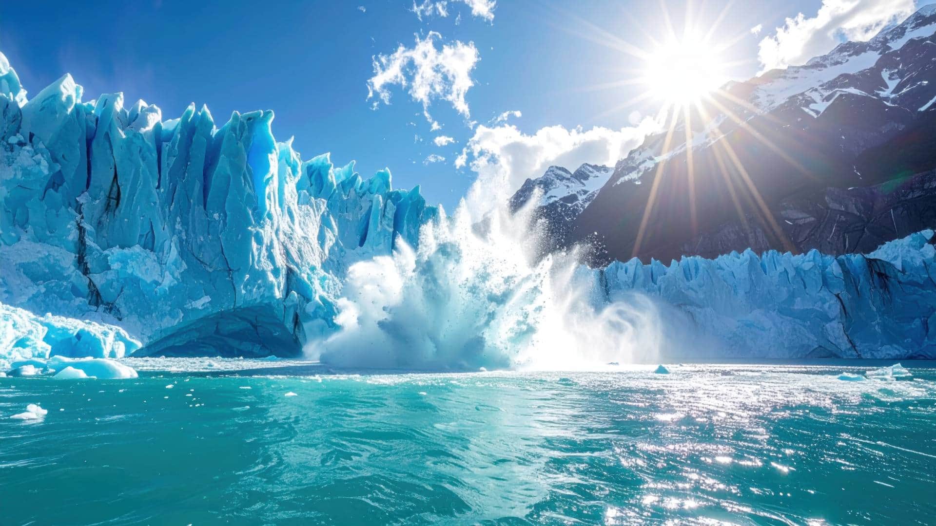 Arctic Melting Ice Tiny particles from melting Arctic sea ice may help build clouds
