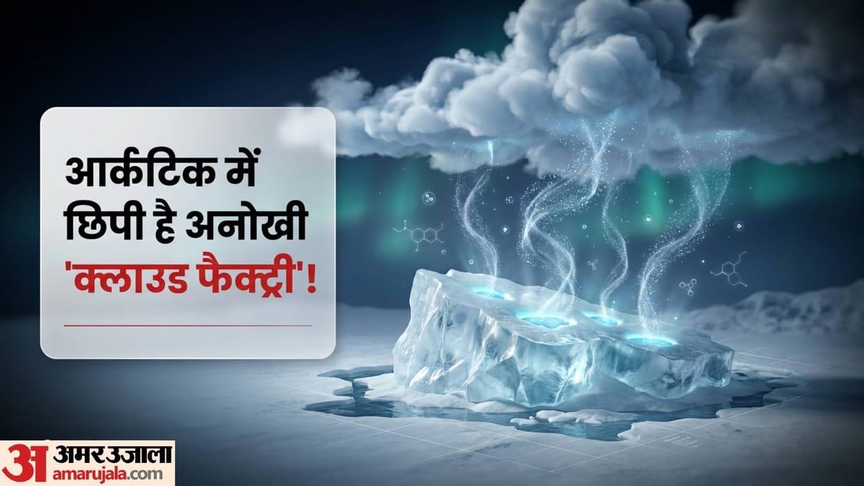 Arctic Melting Ice Tiny particles from melting Arctic sea ice may help build clouds