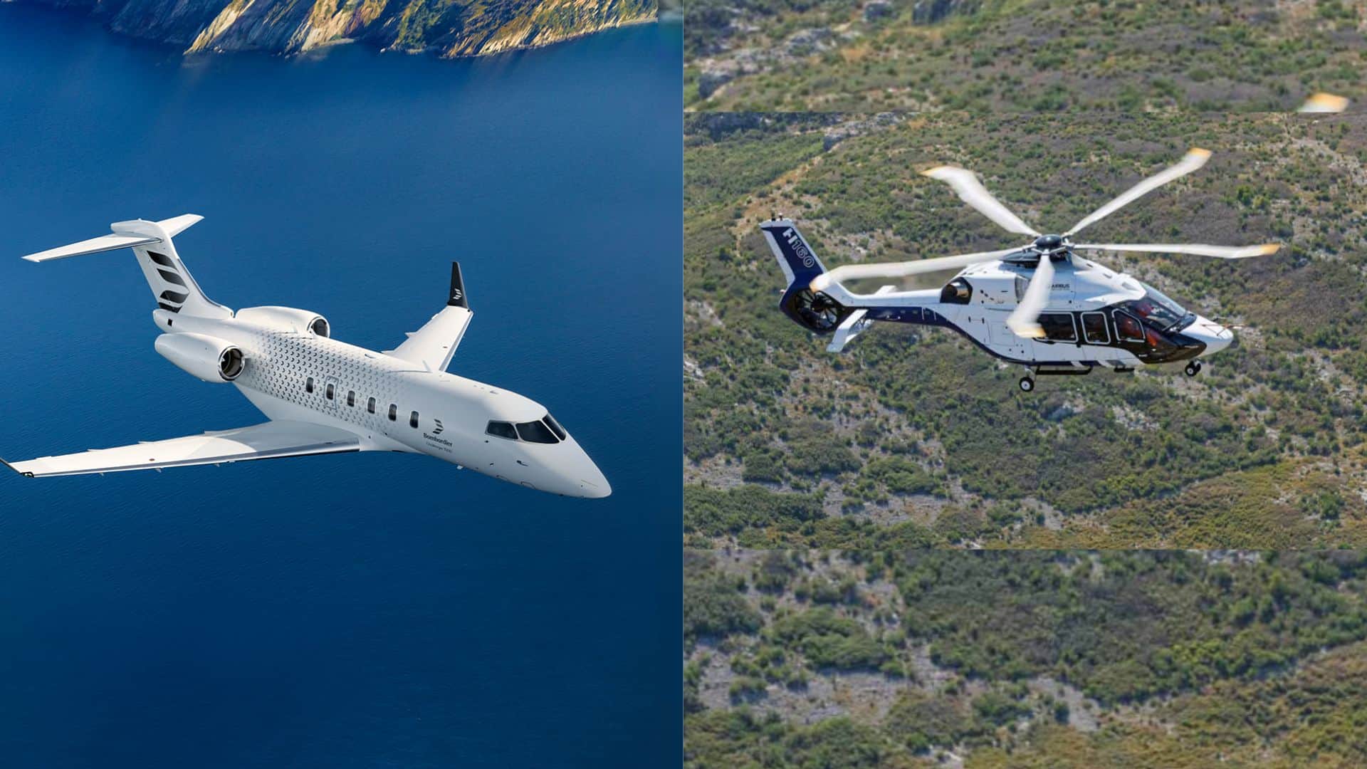 बॉम्बार्डियर चैलेंजर 3500 जेट और  एयरबस H160 हेलीकॉप्टर (फाइल फोटो)