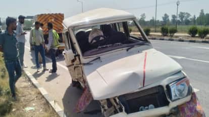 Speeding Bolero Overturns on New Bypass in Simbhavali