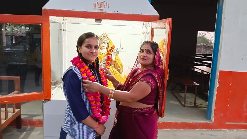 Tanu Tops in Mathura in UP Board High School Examination Results