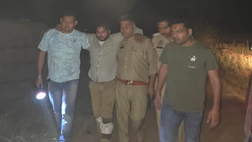 Encounter with criminals in Bulandshahr two arrested