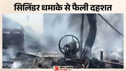 Kotputli-Behror News: Massive Fire in Devan Village, Cylinder Blasts Trigger Panic; Major Mishap Averted