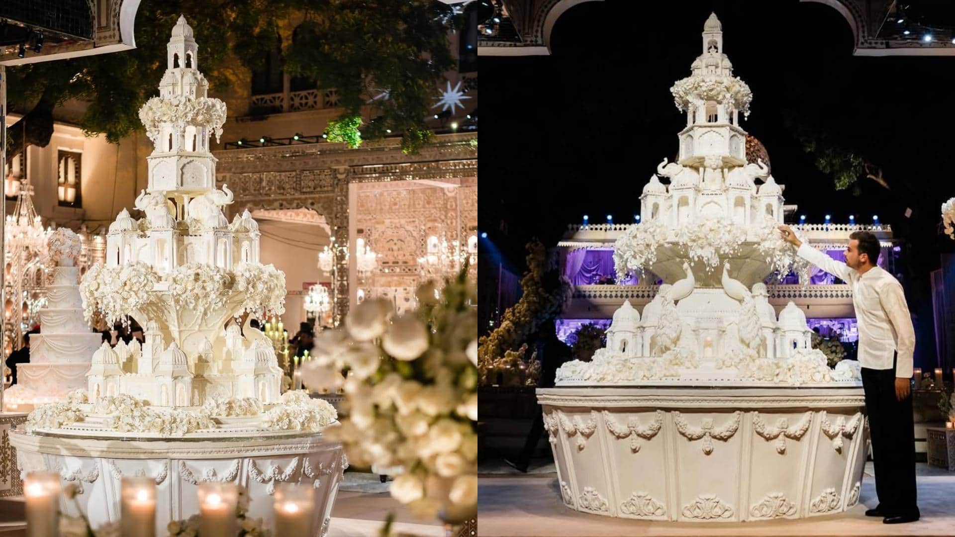 French Chef Bastien Blanc Tailleur Designs Rs 22 lakh royal udaipur wedding cake for billionaire wedding