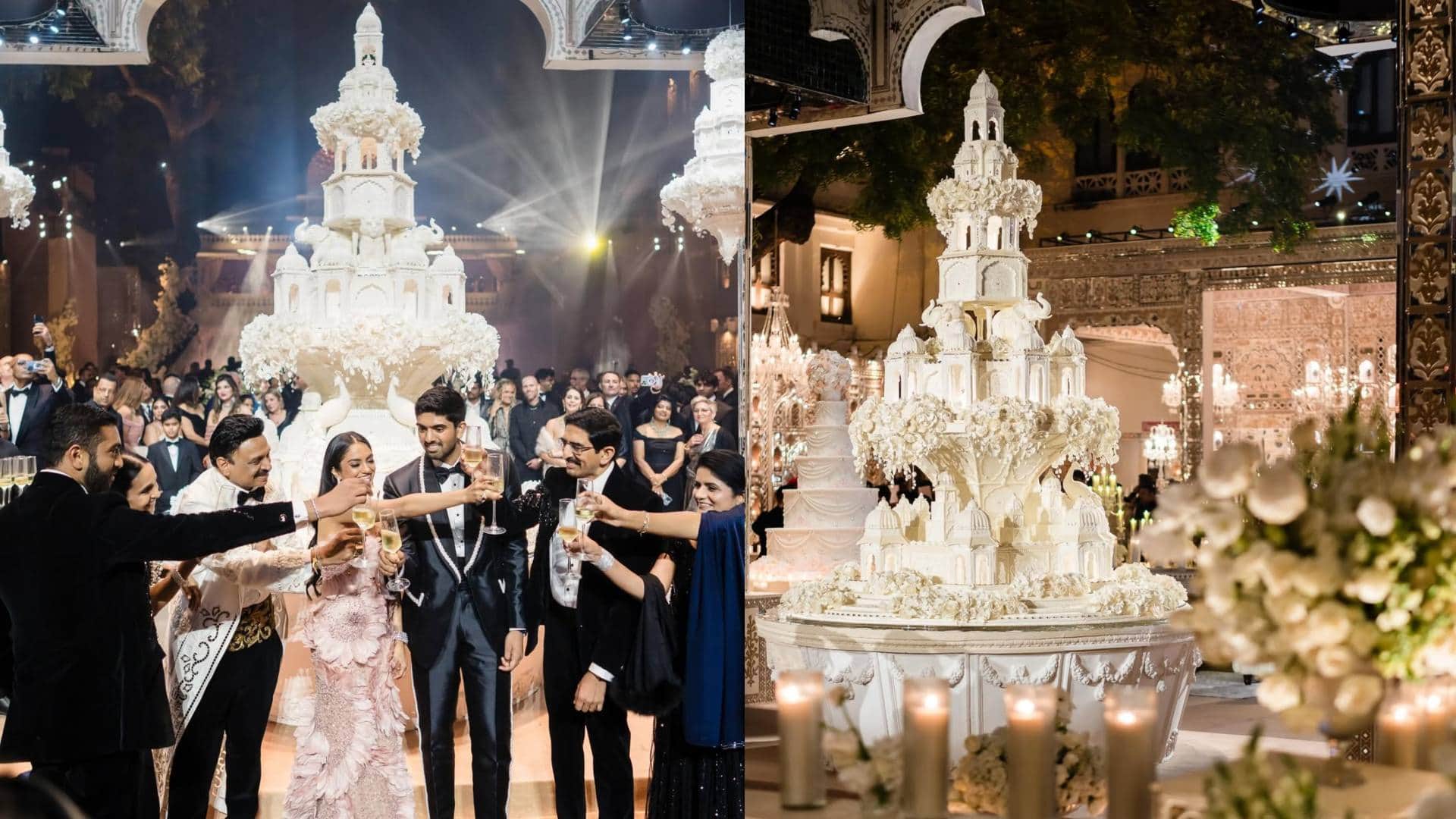 French Chef Bastien Blanc Tailleur Designs Rs 22 lakh royal udaipur wedding cake for billionaire wedding