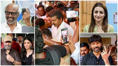 Tamil Nadu Assembly Elections Rajinikanth kamal haasan To Thalapathy Vijay And Other South Celebs Cast Votes
