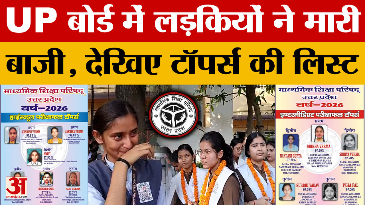 UP Board Result 2026: यूपी बोर्ड में लड़कियों ने मारी बाजी, 12वीं में शिखा ने किया टॉप, देखें लिस्ट