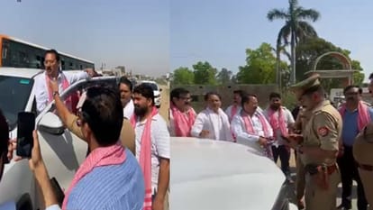 SP leader Yogesh Verma stopped by police in Meerut while heading to Moradabad over Ambedkar statue controversy