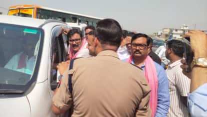 SP leader Yogesh Verma stopped by police in Meerut while heading to Moradabad over Ambedkar statue controversy