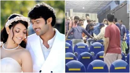 Row At Darling Re Release Show Prabhas Fan Beaten With Slippers And Sticks Videos Goes Viral